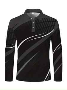 Polo à manches longues personnalisé style Hip Hop 2026 pour homme – Idéal pour l'été décontracté et les livraisons – Avec logo personnalisé - Product Image 6