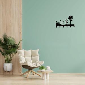 CIFbuy Organizzatore da Parete in Ferro con Portachiavi a Tema Amore per Coppie, Ideale per Servizio Ritiro Temu, Organizzatore di Posta e Chiavi - Product Image 4