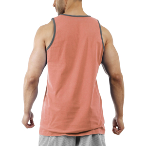 Hot Selling Casual Knitted Gym Workout Men's Tank Top High Quality Custom Made Quick-Drying Spandex / <b>Polyester</b> Tank Top - Product Image 2