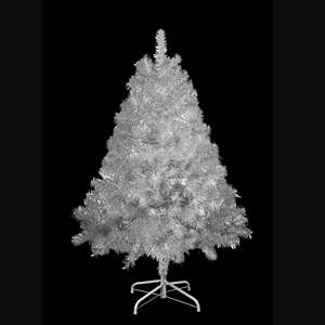 Árbol de Navidad Artificial Preiluminado Plateado de 4 Pies, 400 Puntas de Ramas, 150 Luces LED, Árbol Completo con Bisagras, 11 Modos de Iluminación, Interior y Exterior - Product Image 4