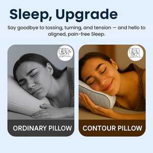 Modern Memory Foam Cervical <b>Pillow</b> with Supportive Contour Adjustable Height Neck <b>Support</b> for Back/Side Sleepers (Washable) - Product Image 6