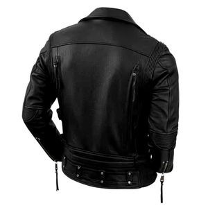 Motorbike <b>Jacket</b> <b>for</b> <b>Men</b> Stylish Protective Adjustable Genuine Leather High Quality Winter <b>Motorcycle</b> <b>Jackets</b> - Product Image 4