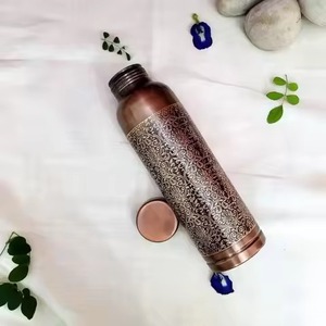 Finest Quality Pure Copper Bottle Latest Arrival with High Demand Leak-Proof and Durable Features <b>Metal</b> Printed Lid - Product Image 6