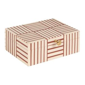 Caja de Joyería de Resina MDF Hecha a Mano con Patrón Artístico Único para Guardar Joyas Valiosas y Accesorios de Moda - Product Image 1