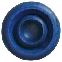 Bol en résine modelé artisanal Belladec Blue 10 pouces, design moderne d'art antique, forme personnalisée, motif uni, vaisselle de table