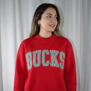 <b>Pink</b> Oversized Crew Neck Custom DEW <b>Women</b>’s Mock Neck Sweatshirt Wholesale OEM Embroidered Lettering Oversized Casual Streetwear - Product Image 1