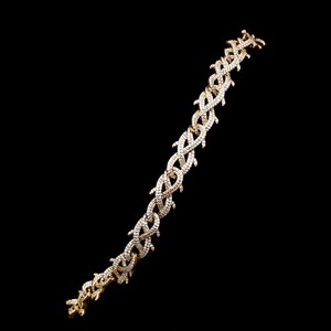 Outstanding Hip Hop Jewelry <b>Man</b> Twisted Thorn Chain Full Iced 925 Sterling <b>Silver</b> Moissanite Diamond Spiny Design <b>Necklace</b> - Product Image 4