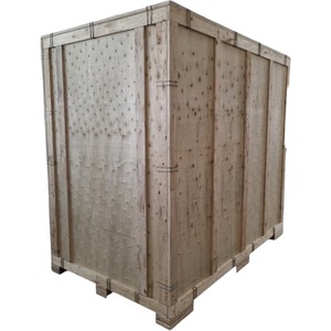 Wholesale Stackable Wooden Storage <b>Box</b> with Door Low MOQ Large Solid Wooden Crates for <b>Moving</b> Cargo from Vietnam Manufacturer - Product Image 3