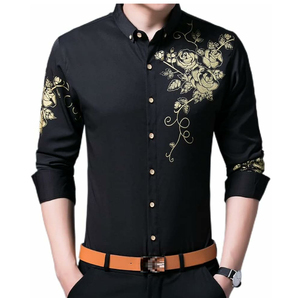 Chemise habillée pour homme sur mesure, tendance, en coton, séchage rapide, respirante, avec logo personnalisé, taille ajustable - Product Image 5
