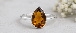 Bague en argent sterling avec quartz fumé naturel en forme de cœur, qualité supérieure, pour femme, bijoux de mariage, vente en gros - Product Image 3