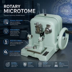 Microtomo Rotatorio de Alta Precisión Novel Industries, Máquina Manual para Secciónar Tejidos Histológicos NV-RM 01, Equipo de Laboratorio - Product Image 5