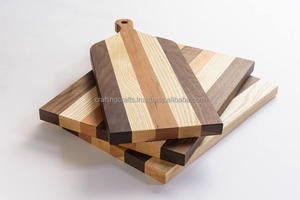 Planche à découper rectangulaire en bois écologique et durable, fabriquée à la main en Inde, compatible lave-vaisselle, modèle Wc01, artisanat - Product Image 6