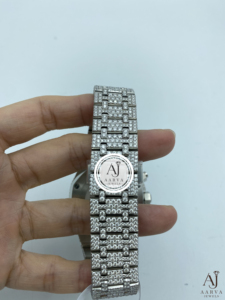 Montre analogique à quartz chronographe en acier inoxydable de luxe pour homme AARVA JEWELS, cadran de 25 mm, résistance à l'eau 3 BAR, fermoir caché - Product Image 5