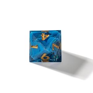 Ensemble de dés en résine polyédriques en emballage commercial avec étiquette volante pour jeux de rôle professionnels sur table, accessoire de jeu en gros - Product Image 6