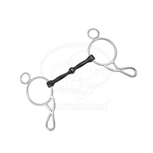 บิตเหล็กกล้าไร้สนิม Wonder Gag Sweet Iron Bit สีดำเคลือบผิว ขนาด 5 นิ้ว สำหรับขี่ม้า - Product Image 4