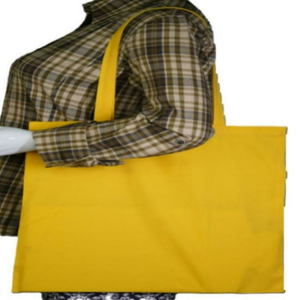 Bolsa de Mano de Lona de Algodón Negro Orgánico con Logotipo Impreso Personalizado, Bolsas Promocionales Ecológicas Recicladas, Estructuradas, 100% Algodón - Product Image 3