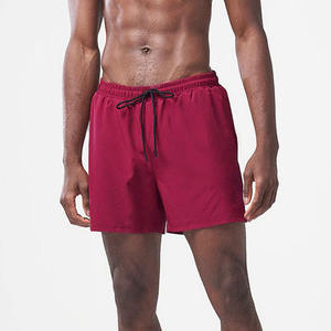 Men's Solid Color ShortsFront drawstring waist shorts Breathable Quick Dry Athletic Shorts Mid Length Casual Style 100%Polyester - Product Image 1