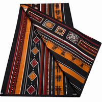 Kain Organza Katun 100% Sisir Cetak Batik Belanda 2026 Berkualitas Tinggi, Kain Afrika untuk Gaun, 6 Yard