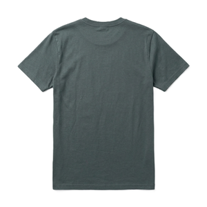 T-shirt pour homme de qualité supérieure, gris foncé, manches courtes, col rond, coupe classique, 100% coton jersey tricoté, couleur unie, sans motif - Product Image 3