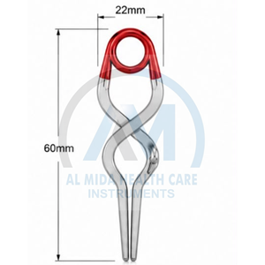 Al Mida Surgical <b>Instrument</b> Manual CE ISO13485 Certified Class II Stainless Steel Red Handle Vascular Surgery Ergonomic 1 Year - Product Image 1