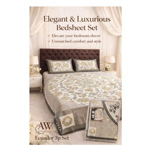 Juego de Sábanas de Algodón de Ecuador de 4 Piezas, 90x108 Pulgadas, Suaves y Duraderas, Estilo Americano, Diseño Sólido, Ajustables y Planas, para Cama Individual, Hogar y Hotel - Product Image 1