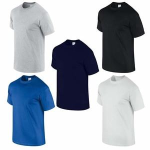 Camisetas de Verano para Hombre, Estilo Casual, Corte Regular, Color Gris Jaspeado, Algodón y Poliéster, Cuello Redondo, Manga Corta - Product Image 5