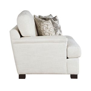 Eleganza moderna 1 pezzo crema di ciniglia tessuto Loveseat Comfort tappezzeria in legno massello cuscini decorativi per mobili soggiorno - Product Image 3