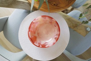 Large Resin Ribbed Bowl - fruit salads, decorative decor, <b>table</b> styling, <b>birthday</b> and Christmas gifts - Product Image 5