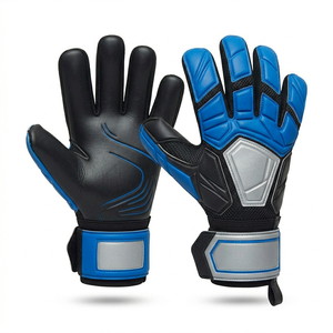 Gants de gardien de but de football professionnels, en cuir PU, antidérapants, respirants, avec sangle de poignet réglable, équipement sportif unisexe - Product Image 1