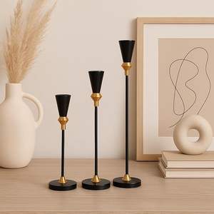 <b>Top</b> Quality Minimalist Metal Candle Holder for Pillar Candles Ideal for Modern Home and Office Decor Available At Best Price - Product Image 5
