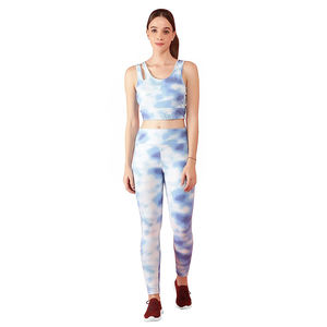 Conjunto deportivo sin costuras de cintura alta para mujer, ropa de gimnasio, conjunto de yoga para damas, ropa de gimnasio de spandex y poliéster, traje de yoga - Product Image 1