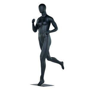 Maniquí de Fibra de Vidrio Negro para Exhibición de Ropa Deportiva, Modelo Femenino para Ropa Deportiva y Moda Deportiva - Product Image 2