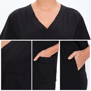 Wholesale Women Medical Scrub <b>Set</b> V-neck Nurse Uniform Hospital <b>Doctor</b> Dental Spa Wear Quick Dry Breathable Professional Suit - Product Image 6