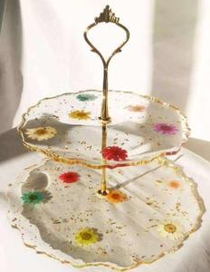 Soporte de Resina de Diseño para Postres, Bandeja de Presentación de Pasteles para Eventos, Fiestas de Cumpleaños y Uso Diario en la Cocina - Product Image 6