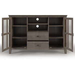 ขาตั้งทีวีสูงสำหรับบ้านไร่สไตล์โรงนาทำมือสีเทา - Product Image 4