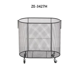 Farmhouse Style Rustic American Industrial Metal Wire Fruit Basket Wooden Foldable Dishwasher Oven Safe <b>Storage</b> Basket Zahid - Product Image 1