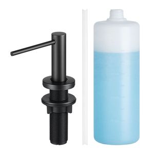 Dispensador de Jabón para Fregadero Empotrado de Acero Inoxidable, Botella Recargable de 17 oz, Jabón para Platos, Apto para Lavavajillas - Product Image 5