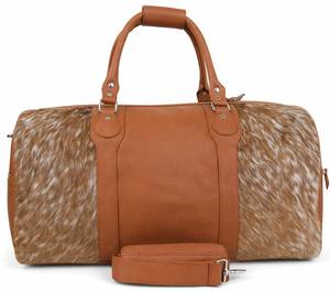 Sac de voyage en cuir véritable à fermeture éclair, sac de sport portable, sac fourre-tout, marque privée LHDB-0137 - Product Image 1