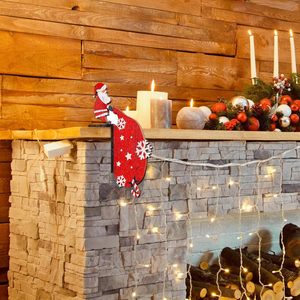 Decoraciones Navideñas de Madera para Esquinas de Puerta, Adornos Rústicos para Marco de Puerta con Muñeco de Nieve, Papá Noel, Reno y Copo de Nieve, Decoración Festiva para el Hogar - Product Image 5