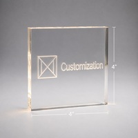 Trophée personnalisé en acrylique, impression UV, gravure laser, bloc acrylique transparent, cadre photo, présentoir, vente en gros