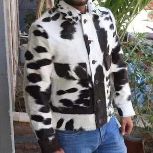 Veste en cuir de vachette véritable pour homme, style vintage, prix de gros, matériau durable, décontractée et unie - Product Image 4