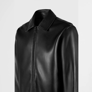 Genuine Sheepskin Leather <b>Jacket</b> <b>Men</b> Street Wear Leather <b>Jackets</b> Custom Color <b>Men's</b> Leather <b>jacket</b> for <b>men</b> - Product Image 5