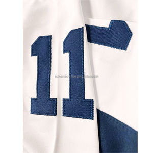 Uniforme de rugby à manches courtes de haute qualité maillot de football américain respirant avec broderie vêtements de football cousus en stock d'été - Product Image 3