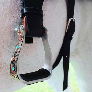 Estribos Ecuestres Occidentales de Alta Calidad, Producto para Montar a Caballo, Estribos de Seguridad de Acero Inoxidable - Product Image 2