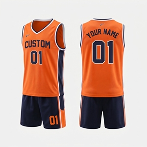 ชุดเสื้อบาสเก็ตบอลตาข่ายแบบกลับด้านได้ พิมพ์ลายสองด้าน ผ้าโพลีเอสเตอร์ 100% ระบายอากาศ แห้งเร็ว ซึมซับเหงื่อ - Product Image 6