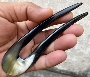 Pasador de Pelo de Cuerno de Búfalo de Primera Calidad, Accesorios para el Cabello, Precio Competitivo, Pasador de Pelo de Cuerno de Búfalo Natural a Bajo Precio - Product Image 6