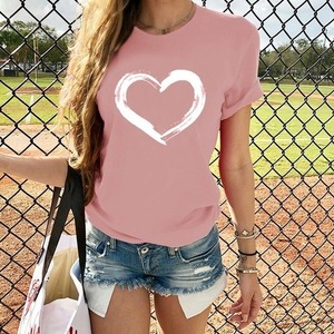 Camisetas de Manga Corta para Mujer, Primavera/Verano, Nuevas Camisetas de Manga Corta para Mujer, Camiseta/Blusa de Algodón al por Mayor para Mujer - Product Image 4