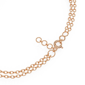 Pulsera de Doble Cadena con Diamantes Cultivados en Laboratorio, Corte Brillante Redondo, Tipo Curb Link, Oro Amarillo de 14K, Joyería Fina - Product Image 4