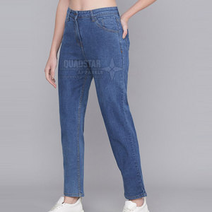 Factory Manufacture Hot Sale <b>Women</b> Breathable Spring <b>Jeans</b> Pants Made in Best Material 100% Cotton - Product Image 5