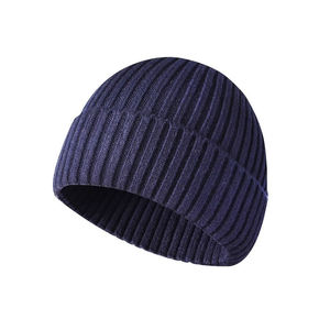 High Quality Cuffed Women Knit <b>Hat</b> Unisex Acrylic Knitted Beanie Custom Winter <b>Hat</b> Custom Logo Knit Cap Soft Thermal Headwear - Product Image 6